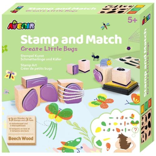 Avenir Stamp and Match Κωδ 60739 Παιδικό Παιχνίδι 1 Τεμάχιο - Create Little Bugs